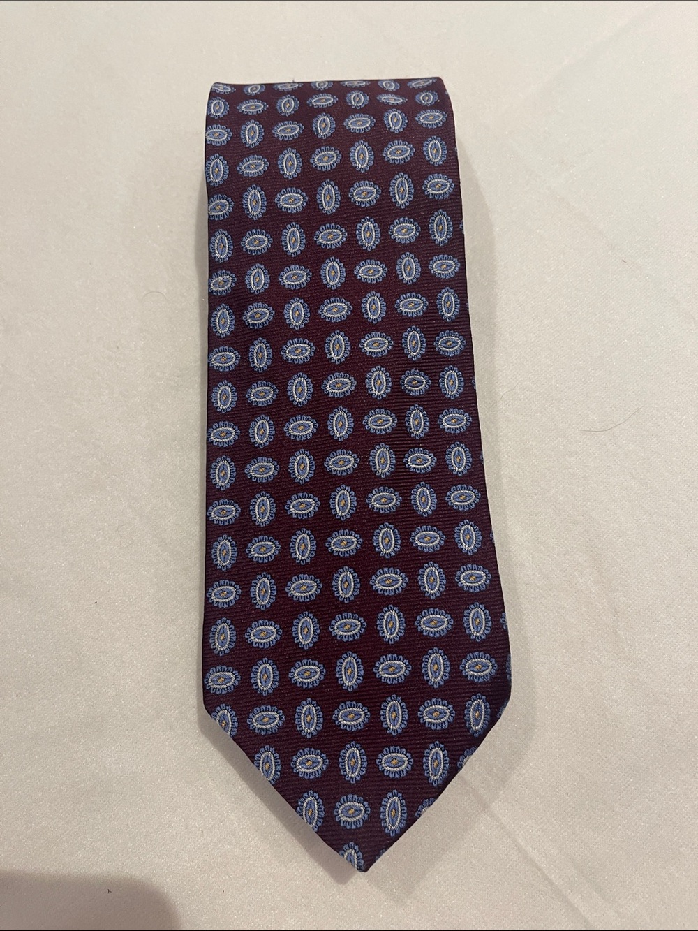 Brooks Brothers Brown Paisley Medallion Silk Tie